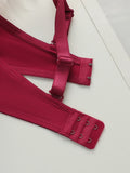 Thickened chest cushion, gathering and lifting underwear set red sexy 2-piece set preferred for dating and gift giving B2051