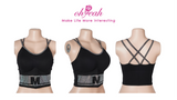 Black Rhinestone Camisole for Women Going Out Sequin Sparkly Top Double Adjustable Straps Clubbing Y2K Cute Tee