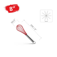 VIMACO® Stainless Steel Balloon Whisk Set 8" 10" 12" Non-Stick Egg Beater