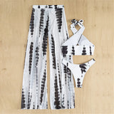Halter Printed With Beach Pants Bikini Women Swimwear Female Swimsuit Three-pieces Bikini set Bather Bathing Suit Swim V3542