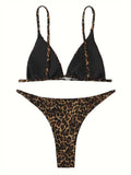 DEKA Leopard Mini Micro Bikini Set Printed Halter Swimwear Women Brazilian Female Swimsuit Two-piece Bather Bathing Suit Swim