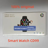 CD99 watch X 5G smartwatch 2.29inch AMOLED 5G LTE smart watch with 180 ° rotary camera GPS WiFi SIM card slot health monitoring