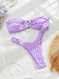 2024 Sexy Push Up Women Swimsuits Micro Bikini Female Swimwear Brazilian Bikini Set Thong Biquini Swim Suits Print Beachwear
