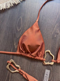 New Sexy Bikini Solid Color Lace-up Split Two-piece Swimsuit for Women