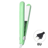 Cute Mini Travel Hair Straightener EU/US Portable Hair Styling Iron Bangs Styling Hair Iron Set Curl Ends Hair Clip Hair Beauty