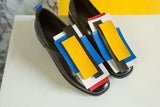 Women Oxfords Mules The Heel Is 1.5CM Low 2025 Summer Slip-on Casual Mixed Color Ladies Shoes Plus Size 41 42 43