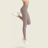Women's High-Waist Yoga Exercise Pants Tight Fitting High Elasticity Gauntlet Line Nude Feeling Hip Lifting Gym Trousers