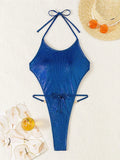 New Long Sleeve G String Diamond Bikini Female Backless Swimwear One Piece Swimsuit Women Monokini Sexy Bather Bathing Suit Swim