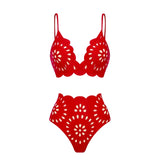 Sexy One Piece Swimsuit With Cover Up Women Bikini 2025 Swimwear Female Swimming Suit Long Skirt Red Biquini Bodysuit Beachwear