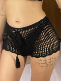 17 Colors Bikini Bottom Hollow Out Mini Shorts Swim Brief Women Swimwear Female Bather Brazilian Tanga Panties Underwear V7011
