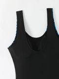 2026 Large Plus Size Swimsuit Women One Piece Slim Sporty Swimwear Female Print Bathers Bathing Swimming Swim Suit Beachwear 4XL