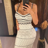 Splicing Hollow Out Backless Crochet Knitted Tunic Beach Cover Up Cover-ups Beach Dress Beach Wear Beachwear Female Women V5579