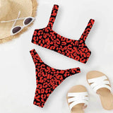 sexy micro bikini 2026 women orange leopard print push up padded thong swimsuit female cut out bathing suit swimwear biquini