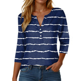 Womens Athletic Tops Short Sleeve Women Stylish Casual Loose Three Button V Neck Short Sleeved T Same Day Long Sleeve Shirt