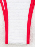 Wrinkled Bow Knotted Bikini Women Swimwear Female Swimsuit Two-pieces Bikini Set Halter Strappy Bather Bathing Suit Swim Lady