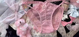 Japanese Lace Bra Set, Heart Pendant Purple Lingerie Sexy & Pure Small Chest Push Up Bralette, Fashion Outerwear Design Enhancer