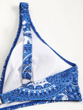 2026 Drawstring Bikinis Strappy Swimsuit Women Sexy Printed Swimwear Female Bathers Swimming Bathing Swimming Swim Suit
