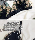 MOYISU French Lace Bralette Set for Small Breasts No Underwire Summer Bras Sexy Triangle Bra Petite Girls, Pure Desire Lingerie