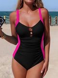 2026 Strappy Swimsuit Women One Piece Hollow Padded Swimwear Female Sexy Bathers Bathing Swimming Swim Suit Beach Wear XL