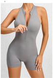 Women Yoga V Backless Jumpsuit Workout Bodysuit Sleeveless Gym Bodycon Sportswear Fitness Yoga Suit One Piece Outfit