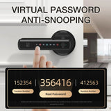Viladepot Smart Lock Fingerprint Door Lock App Control Passcode Unlock Electronic Touchscreen Keypad