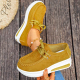 Red Chunky Platform Sneakers Women Comfortable Non Slip Thick Sole Casual Shoes Woman Plus Size 43 Lace Up Sport Shoes Female
