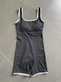 Women's Sports Jumpsuit Yoga Fitness Combination Lift Buttocks Bare Back High Elasticity Gym Sexy Sports Jumpsuit Gym Romper