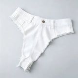 2026 Summer Women's Hot Mini Jean Shorts Low Rise Sexy Denim Shorts Beach Club Party Daily Wear