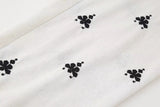 Foridol Geometric Pattern Embroidery Long Pants Women Wide Leg Beige Casual Summer Pants Elastic Waist Drawstring Pants 2025