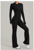 Women's Seamless Yoga Jumpsuits Sports Fitness Gym One-piece Long-sleeves Hip-Lifting Beauty Back Workout Training Bodysuits