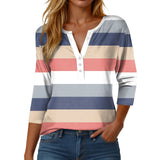 Womens Athletic Tops Short Sleeve Women Stylish Casual Loose Three Button V Neck Short Sleeved T Same Day Long Sleeve Shirt
