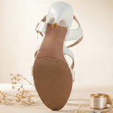 2026 Summer New Women's Metallic High Heel Sandals Ankle Strap Crystal Buckle Stiletto Heels Sexy Party Wedding Prom Dress Shoes