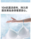Elegant Summer Seamless Bra Small Breasts, Cooling Wireless Bralette Anti-Sagging, Breathable Comfort & Support Fixed Cup MOYISU