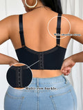 Sexy Women's Plus size Bra Thin cup Lace Splicing Underwire Bra Push-Up and Side Breast Unlined Breathable Women's Lingerie Bra