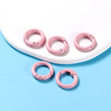 5Pcs/Lot 21 Colors Metal O Ring Spring Clasp Openable Round Carabiner Keychain Clips Hook Dog Chain DIY Jewelry Buckle Connector