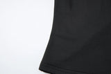 FDYOUI Fashion Casual Backless Lace-up T-shirts Women's Summer O-neck Short Sleeve Cropped Tops Streetwear Y2K Solid Tee Shirt