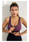 New Sports Bra Women Space Dyed Front Zipper Running Shockproof Vest Gym Jogging Crop Top Female Tops Sport Bras Sutian Feminino