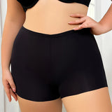 Women's Oversized Underwear With Ice Silk Seamless And Non Tight Safety Pants, Anti Glare Suitable For Plump Women XL-4XL Z2420