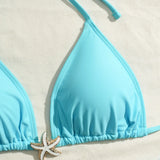 2026 Triangle String Bikinis Women 3 Pieces Swimwear Female & Beach Skirt Sexy Swimsuit Bathers Bathing Swimming Swim Suit Beach