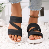 Women's Summer 2026 New  Fashion Knitted Lightweight Beach Slippers Women Sandals Ladies Shoes