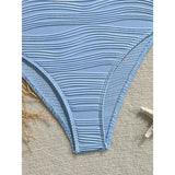 Wrinkled Underwired Colorful Beads Women Swimwear One Piece Swimsuit Female High Leg Cut Monokini Bather Bathing Suit Swim V8301