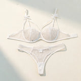 White Sexy Lingerie Set, An Experience of Daily Intimate Life That Is Both Pure and Exudes Allure ZA824057