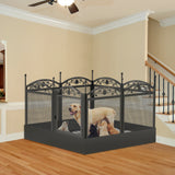 BINGOPAW 8-Panel Heavy Duty Dog Playpen Outdoor Indoor Metal Fence