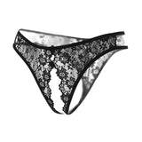 2024 Embroidered Low Waist Female Underwear Exotic Triangle Crotchless Women Panties Porno Romance Thong Open Seduction G-string