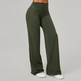 Women Straight Yoga Leg Bottoms Soft Stretchy Fabric Women's Yoga Pants GYM Sweat-Wicking Properties Running Sport Trousers