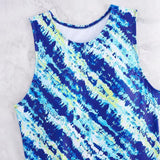 2026 Printed Tankini Set Two Pieces Swimsuit Women Drawstring Swimwear Female & Long knee Shorts Bathing Swimming Swim Suit