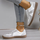 2025 New Patchwork Flat Heel Sneaker Women Spring Autumn Soft Sole Casual Shoes Woman Lace Up Non Slip Tennis Running Shoes