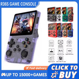 R36S Retro Handheld Game Console 3 5 Inch IPS Screen 64GB 128GB 256GB Portable Gaming Device with Built in Games