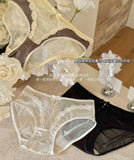 2026 Mid-waist Lace Panties Seamless Soft Mulberry Silk Bottom Crotch Women's Lace Panties Women