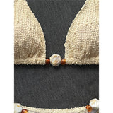 Halter Fishnet Bikini Women Swimwear Female Swimsuit Two-Pieces Bikini Set High Cut Leg Padded Bather Bathing Suit Swim V8339